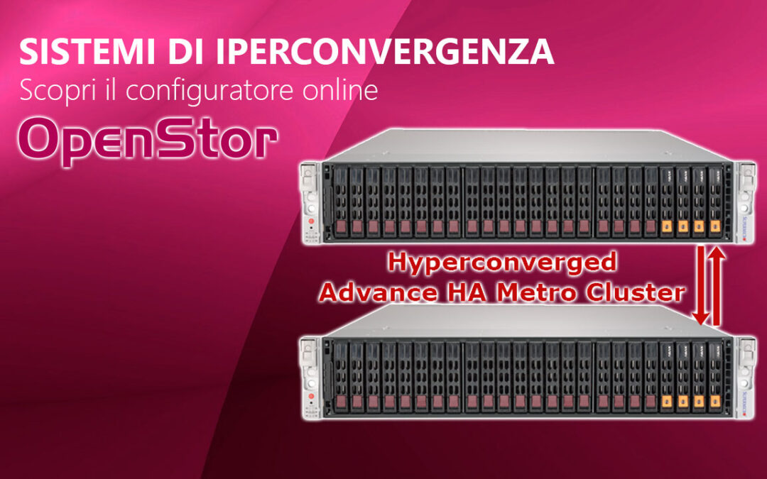 Sistemi di iperconvergenza OpenStor, scopri il configuratore online