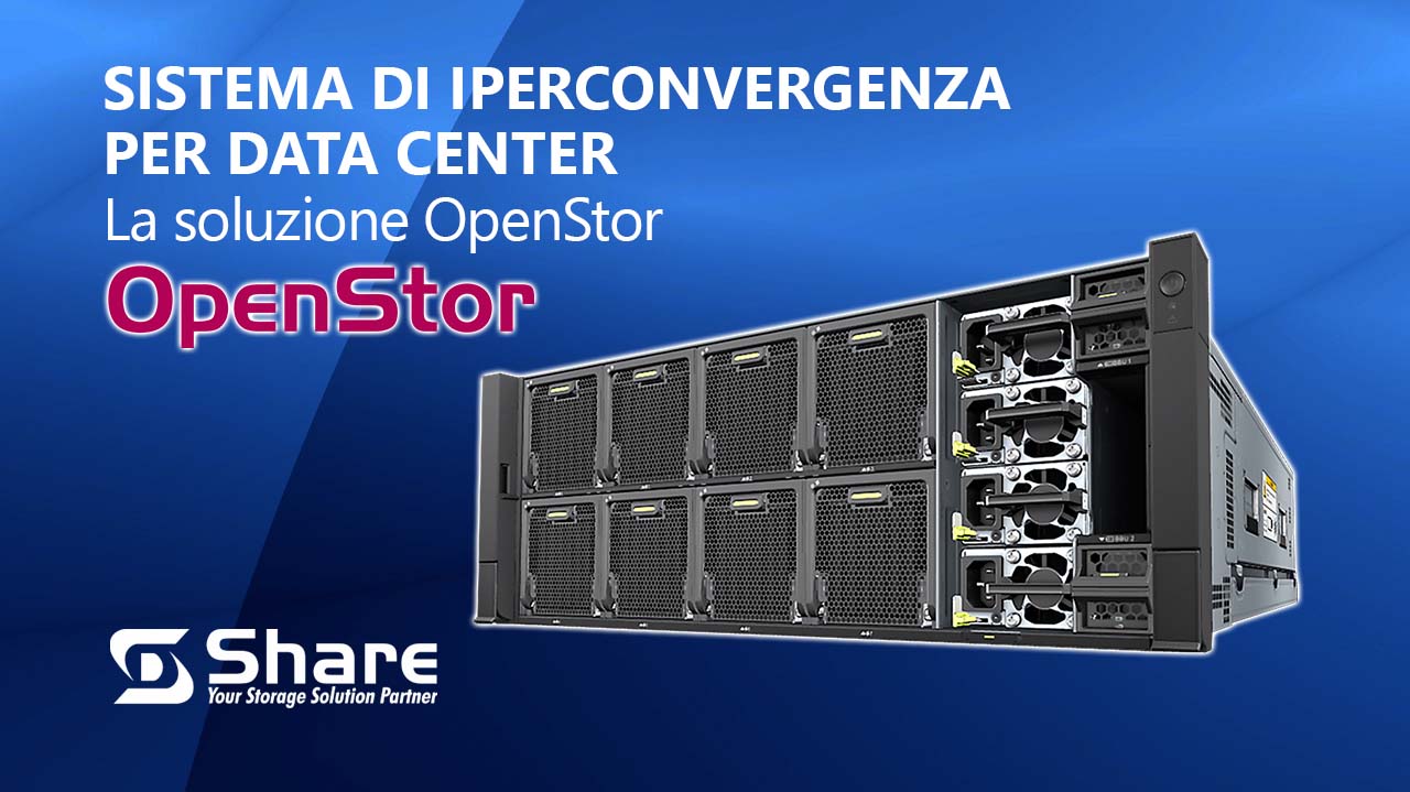 Sistema di iperconvergenza Data Center, la soluzione OpenStor