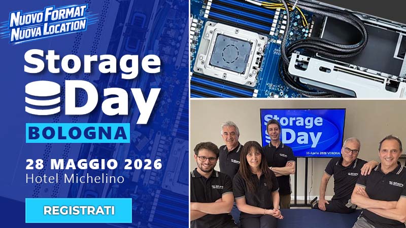 Registrazione Storage Day Bologna 2026