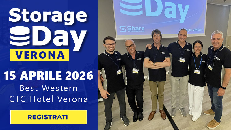 Registrazione Storage Day Verona